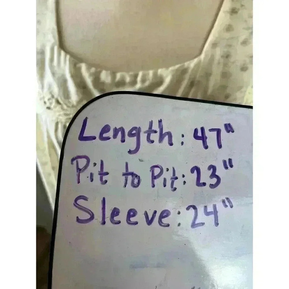 Willow Creek Vintage Puritan Collar Lace Cottagecore Prairie Long Nightgown M - Picture 12 of 12